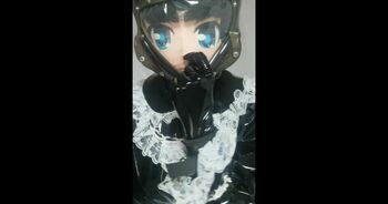 kigurumi 女仆装试装+强力跳蛋+全身上锁+绝对呼吸制御